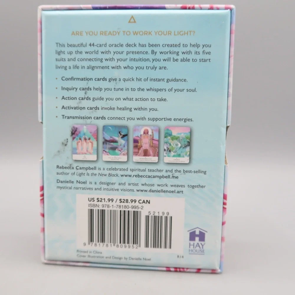 Work Your Light Oracle Cards, Rebecca Campbell, with Book Oracle Deck Intuition